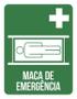 Imagem de Placa De Sinalização - Maca De Emergência 27X35