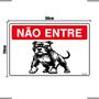 Imagem de Placa De Sinalização Não Entre Cachorro 30x20 Ekomunike - P-7 F9e