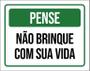 Imagem de Placa De Sinalização - Pense Limpeza Segurança 27X35