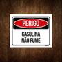 Imagem de Placa De Sinalização - Perigo Gasolina Não Fume 18x23