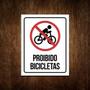Imagem de Placa De Sinalização - Proibido Bicicletas
