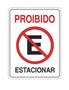 Imagem de Placa de Sinalização PROIBIDO ESTACIONAR  ( 20x 30 ) Placa de Aviso