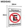 Imagem de Placa De Sinalizaçao Proibido Estacionar Garagem