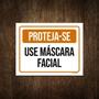 Imagem de Placa De Sinalização - Proteja-Se Use Máscara Facial 27X35