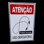 Imagem de Placa DE Sinalização PROTETOR AURICULAR OBRIGATORIO 20X30 CM
