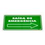 Imagem de Placa de Sinalização SAÍDA DE EMERGÊNCIA á Direita Ref PS 115 ENCARTALE