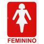 Imagem de Placa de sinalizacao sanitario feminino 15x20 look