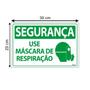 Imagem de Placa De Sinalização Segurança Use Máscara De Respiração 30x20 Ecom IA - SS16 F9e