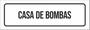 Imagem de Placa De Sinalização Setor - Casa De Bombas-23X9