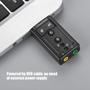 Imagem de Placa De Som Áudio Externo Adaptador Usb 7.1 Pc e Notebook P2 e P3