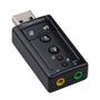 Imagem de Placa De Som Áudio Externo Adaptador Usb 7.1 Pc e Notebook P2 e P3