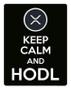 Imagem de Placa Decoraçao - Keep Calm Hodl Hold Ripple Xrp 27X35