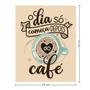 Imagem de Placa Decorativa 19x24 Frase Café Cantinho do Café Cafeteria Padaria