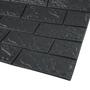 Imagem de Placa Decorativa 3D Preto Texturizado Marmorizado Papel De Parede Adesivo Autocolante