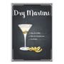 Imagem de Placa Decorativa A4 Bar Bebidas Drink Dry Martini Decoração