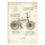 Imagem de Placa Decorativa A4 Bicicleta Patente Retro Projeto