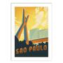 Imagem de Placa Decorativa A4 Cidade De São Paulo Ponte Octávio Frias