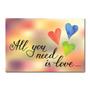 Imagem de Placa Decorativa - All You Need is Love - 1457plmk