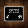 Imagem de Placa Decorativa - Apartament Not Found 27x35