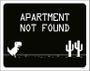 Imagem de Placa Decorativa - Apartament Not Found 36X46