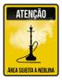 Imagem de Placa Decorativa - Atenção Área Sujeita A Neblina 27X35