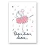 Imagem de Placa Decorativa Bailarina Frase Dance, Dance, Dance 20x30cm