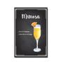 Imagem de Placa Decorativa Bebidas Receitas de Drink Mimosa