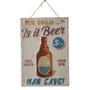 Imagem de Placa Decorativa Beer Man Cave Em Ferro 28 x 40 cm