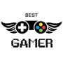 Imagem de Placa Decorativa Best Gamer 30x30cm Impressão Direta No Mdf 