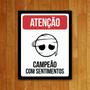 Imagem de Placa Decorativa - Campeão Com Sentimentos