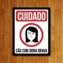 Imagem de Placa Decorativa - Cão Com Dona Brava