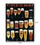 Imagem de Placa Decorativa Cheers Cervejas Importadas MDF 18x24cm