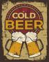 Imagem de Placa Decorativa - Cold Beer Cerveja Modelo 2 Pints 18X23