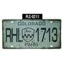 Imagem de Placa decorativa colorado rhl 1713 - paris - placa de carro