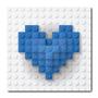 Imagem de Placa Decorativa - Coração Lego - 1400plmk