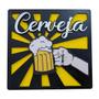 Imagem de Placa Decorativa Criativa Amigos Bebendo Cerveja Frases Engraçadas Cantinho do Churrasco Boteco