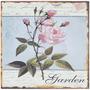 Imagem de Placa Decorativa De Metal Rosa Garden Oldway