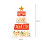 Imagem de Placa Decorativa de Natal Pinheirinho Ame Viva Sorria Celebre 50x28cm - Wp Connect