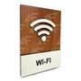 Imagem de Placa Decorativa De Wifi Indicativa 15x20cm Moderna Em Mdf