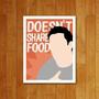 Imagem de Placa Decorativa Doesn'T Share Food