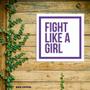 Imagem de Placa Decorativa - Fight Like A Girl Lute Como Garota 36X46