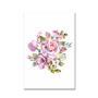 Imagem de Placa Decorativa Floral Aquarela Flores Coloridas 20x30cm