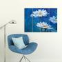 Imagem de Placa Decorativa Floral para Sala Margarida Painel Kit 4 Placas