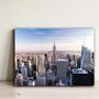 Imagem de Placa Decorativa Foto New York Aereo 20x30cm