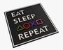 Imagem de Placa Decorativa Gamer Eat Sleep Game Repeat