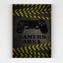 Imagem de Placa decorativa gamers area video game geek mdf 20x29 a4