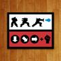 Imagem de Placa Decorativa Golpe Comando - Legião Nerd