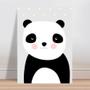 Imagem de Placa decorativa infantil animal panda bochecha rosa