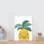 Imagem de Placa decorativa infantil cozinha desenho abacaxi