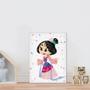 Imagem de Placa decorativa infantil Desenho kids Princesa Mulan